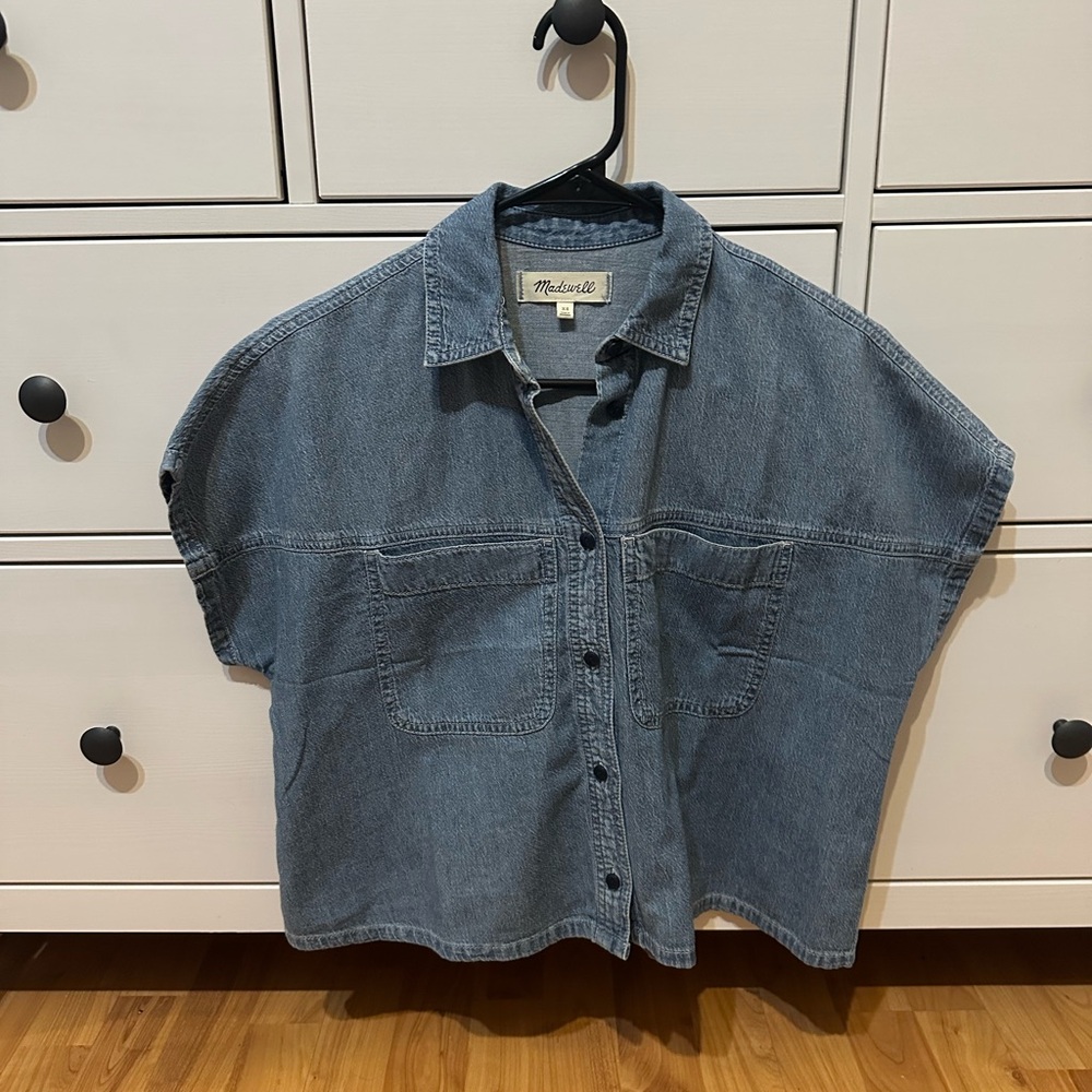 Madewell Classic Blue Denim Crop